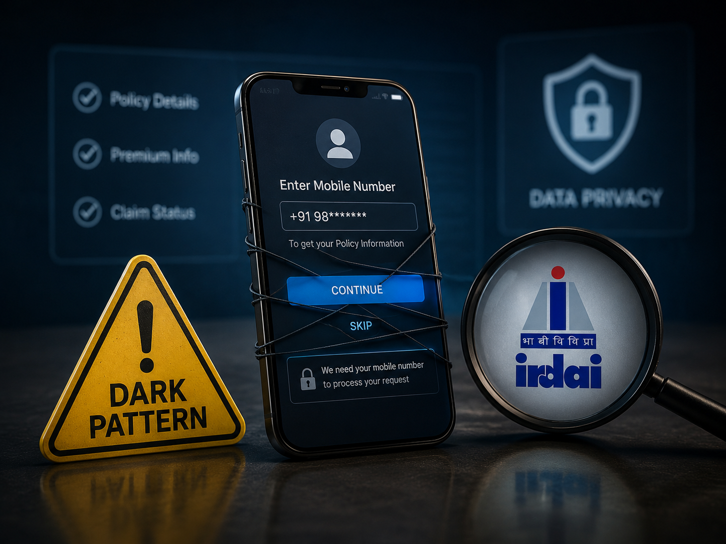 Seeking mobile nos for policy info 'dark pattern': Irdai chief