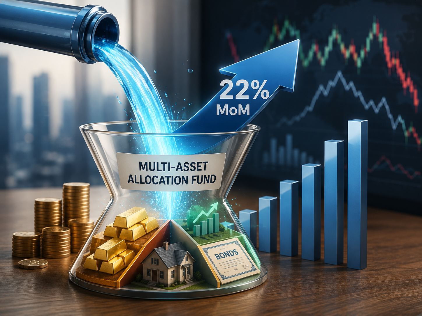 Inflows to multi-asset allocation funds jumps 22% MoM amid increased stock market volatility
