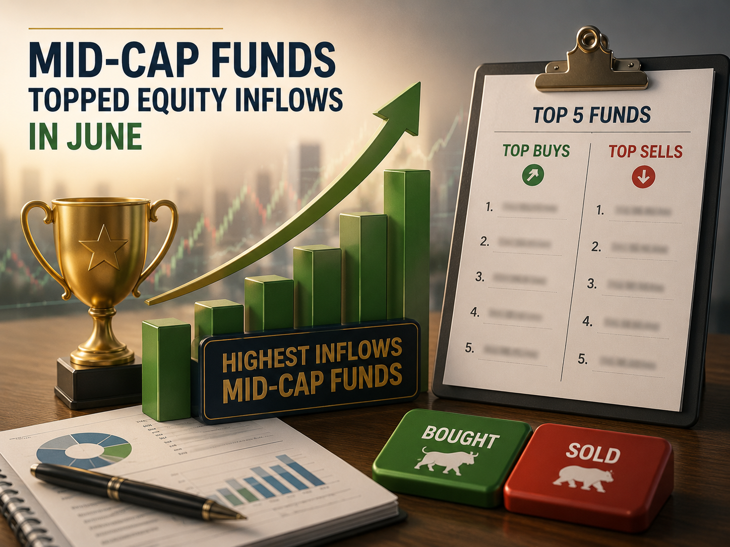 Mid-cap funds topped equity inflows in June. Here's what the top five funds bought and sold