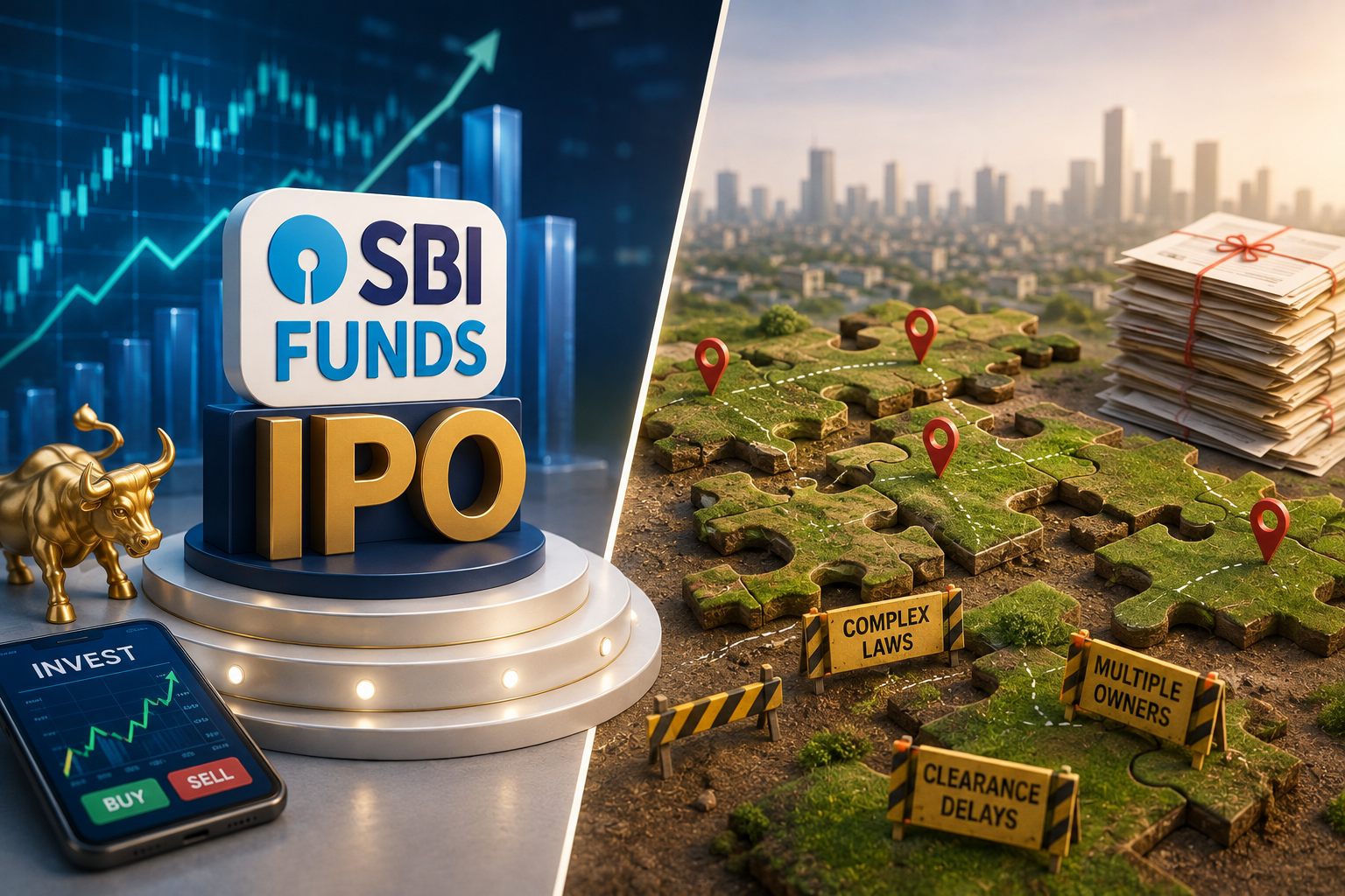SBI Funds is going public | Plus: Why it’s so hard to gather land in India