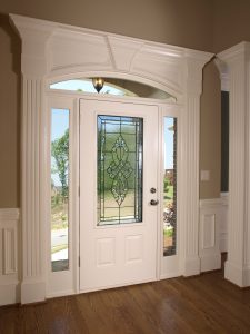 Front entry door of a home.
