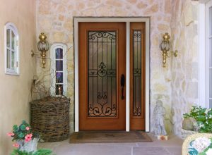 Front entry door of a home.