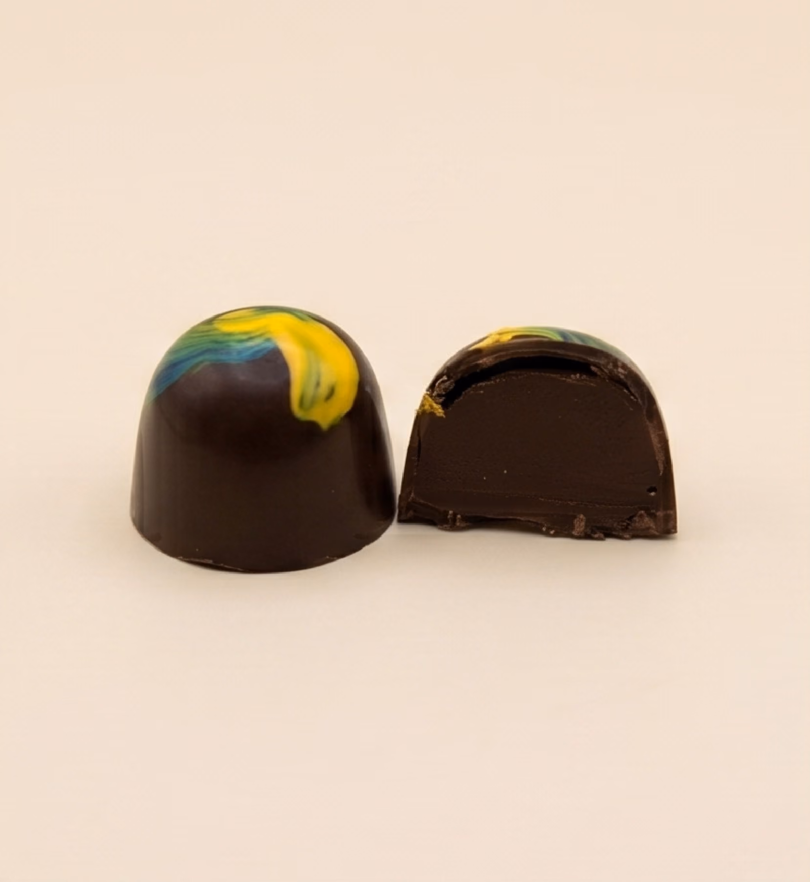 Dark chocolate custom made by Michelle Rose Chocolates