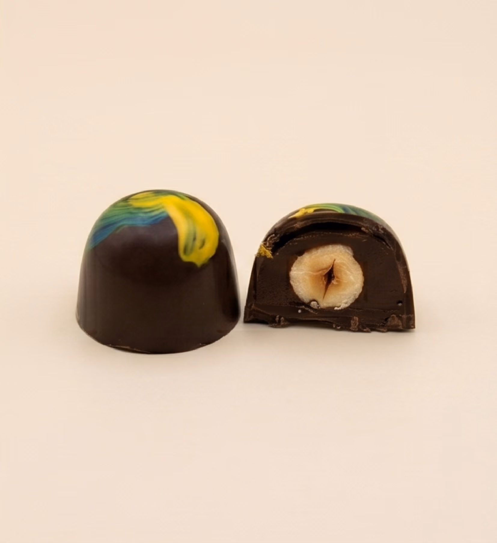 whole hazelnut praline chocolate custom made by Michelle Rose Chocolates