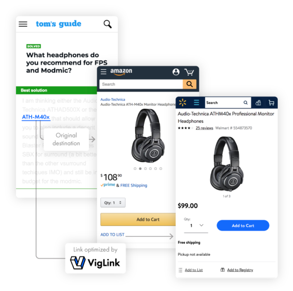 Viglink affiliate tools
