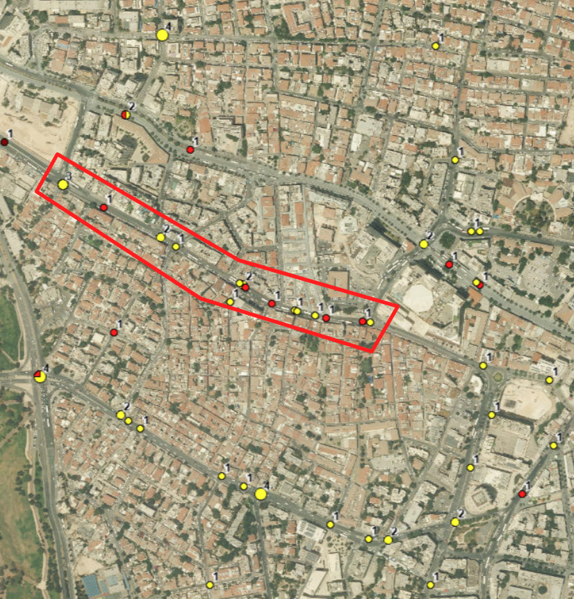 תאונות דרכים שדווחו למשטרה בין השנים 2019-2022. מקור: למ'ס