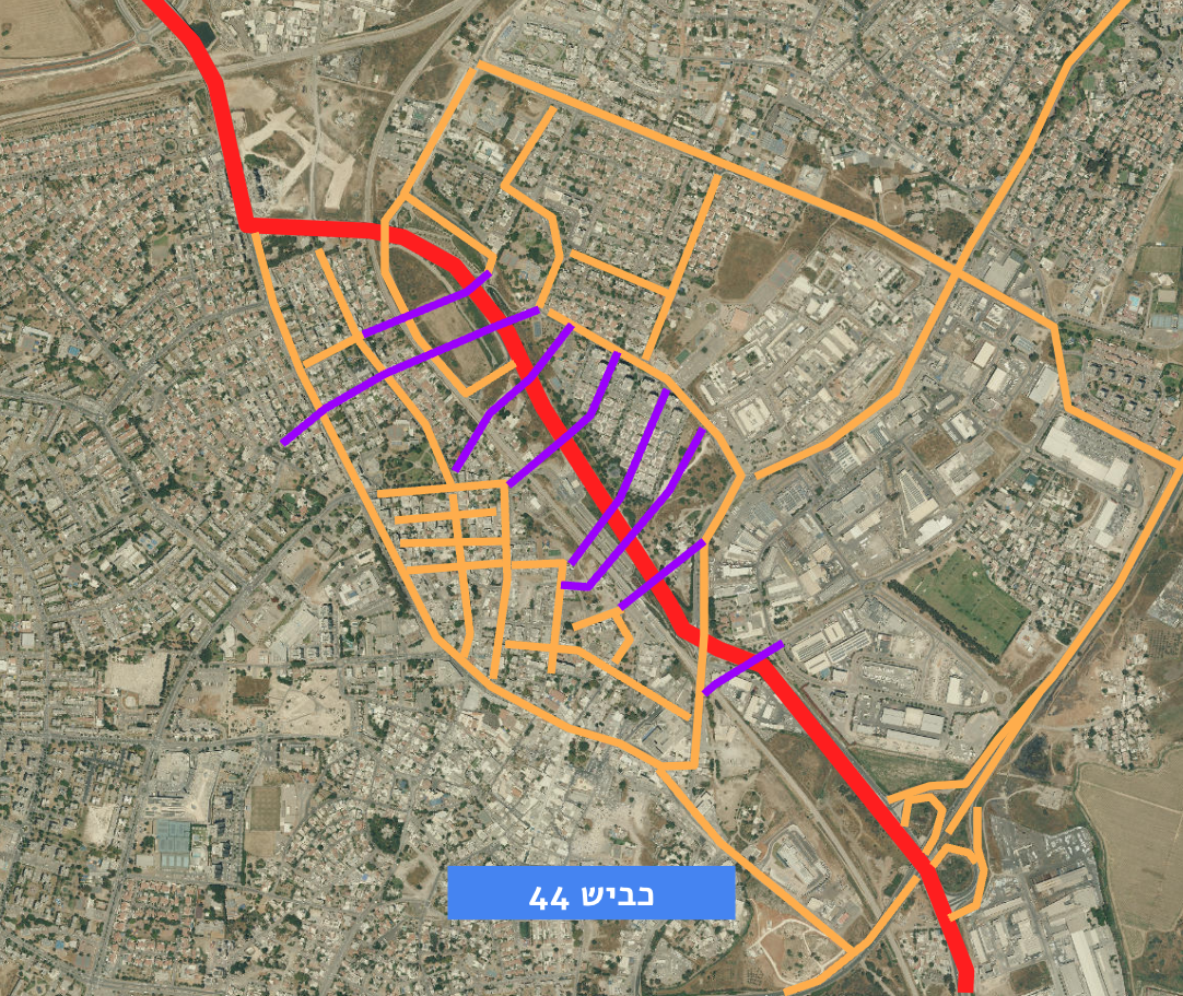 חיבורים נוספים לכביש 44 יכולים להפוך אותו לשדרות רוטשילד של רמלה