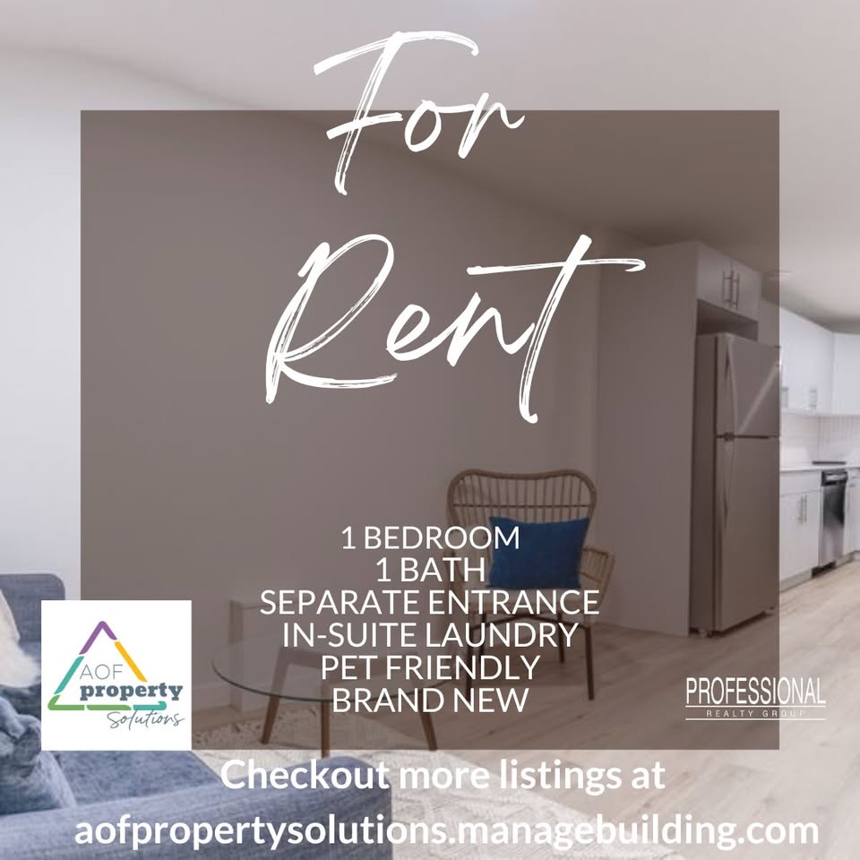 1 bedroom basement suite for rent in Edmonton