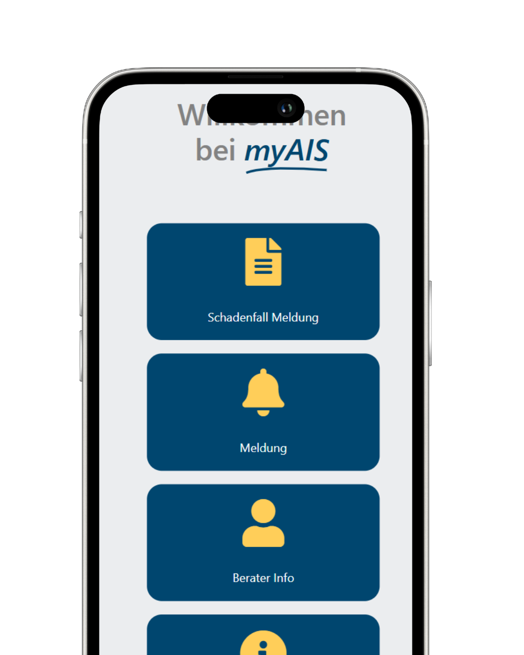 myAIS Kundenportal auf dem Smartphone