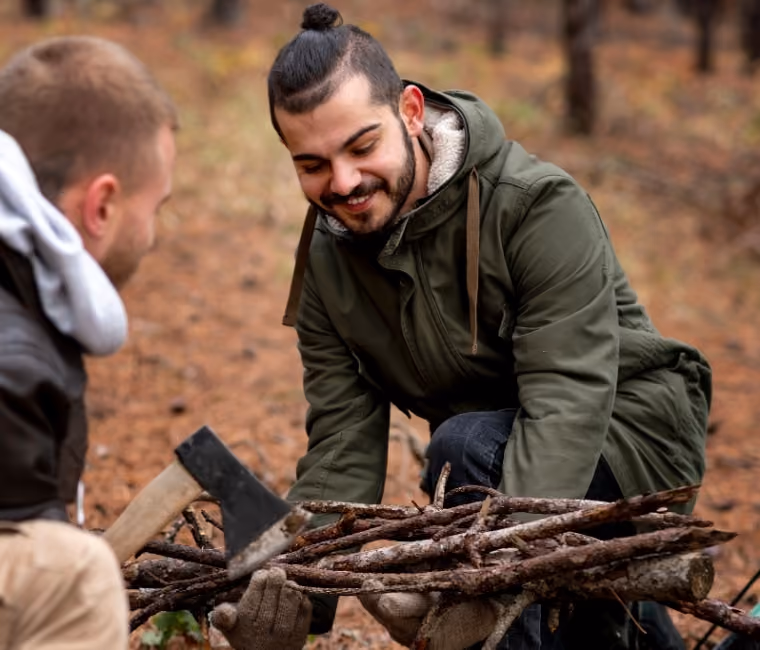 Woodsmen Project outdoor session