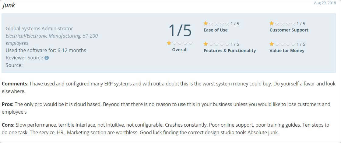 5 - An ERP is typically not as effective as a dedicated e-procurement system