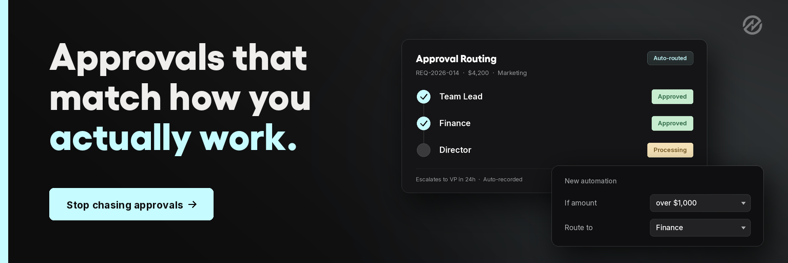 Purchase Order Approvals that match how you actually work