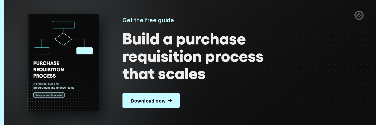 Download the free purchase requisition process guide and flowchart from Tradogram.