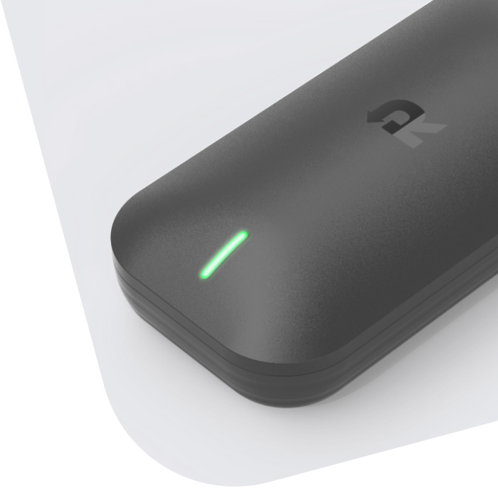 recovr asset tracking illustration with device