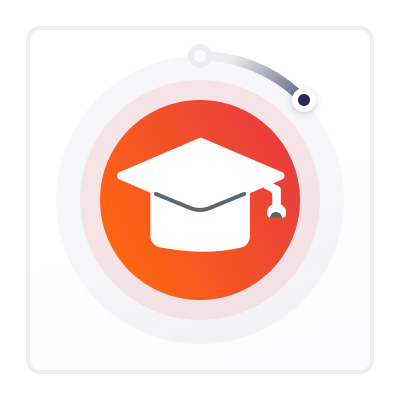 a graduation hat that stands for iot security training
