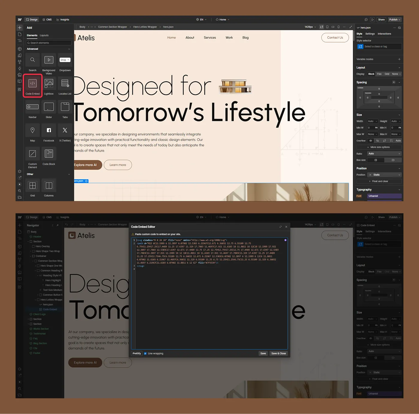 Custom SVG Code