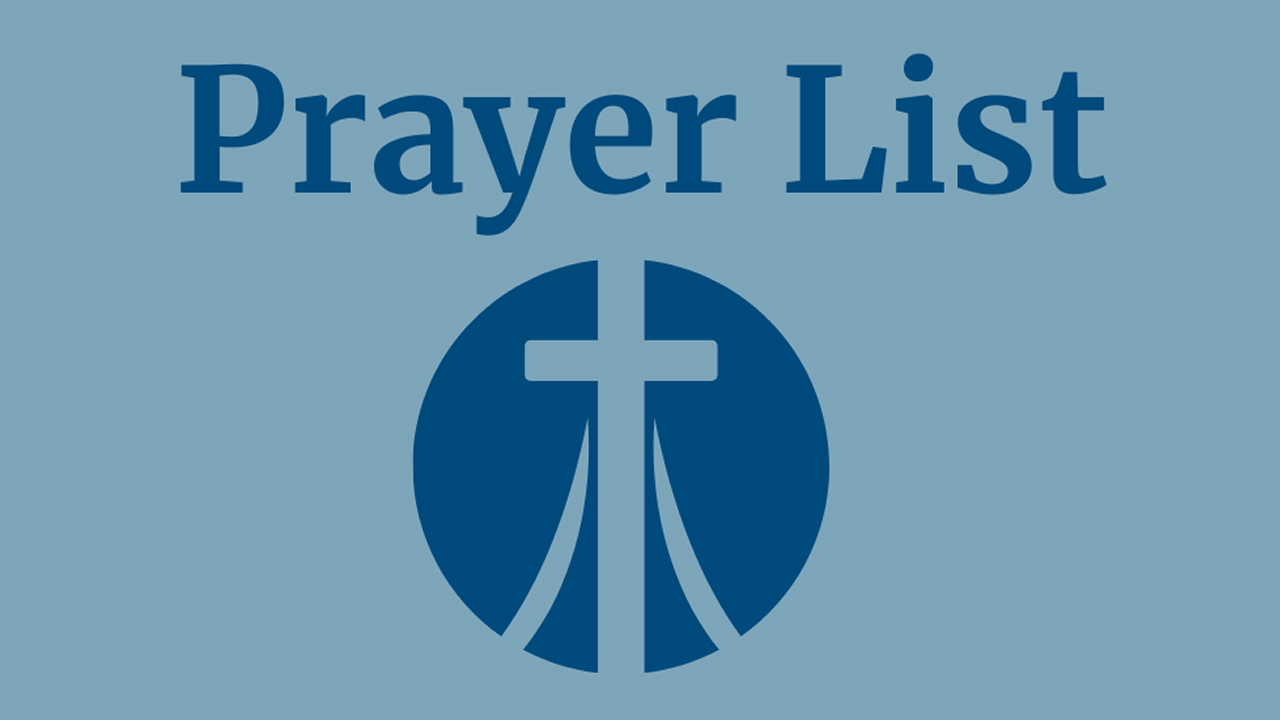 Prayer list graphic
