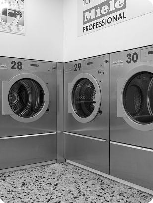 Commercial laundry installation