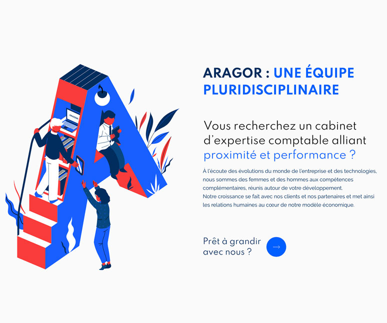 Création site web cabinet d’expertise-comptable Aragor