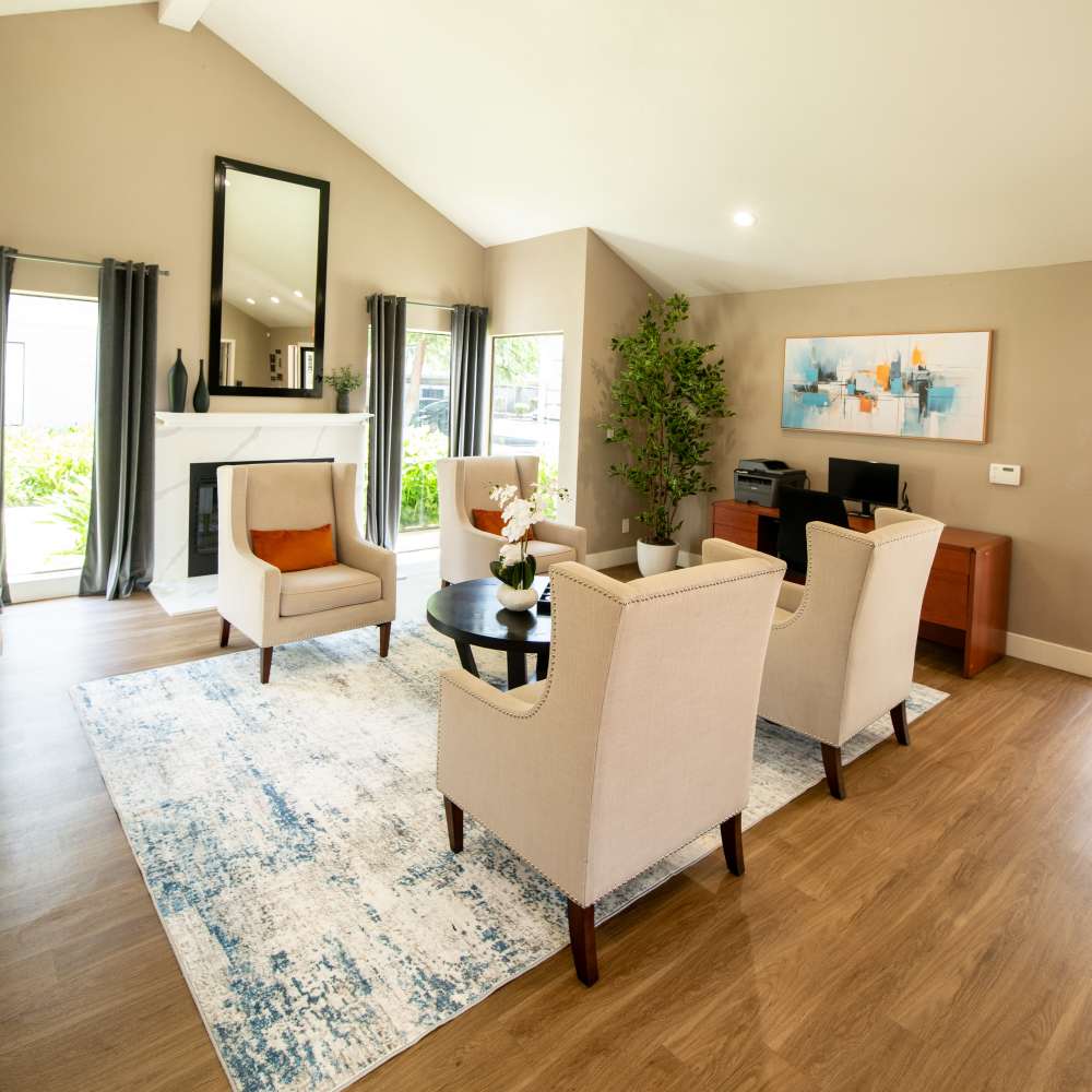 Clubhouse with seating area