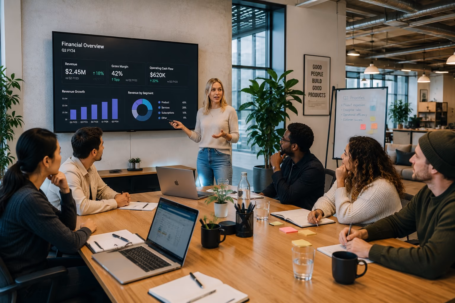 Senior financial executive advising a growing business leadership team