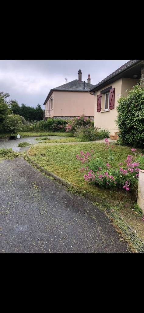 Avant : Entretien de pelouse à Mayenne – Tonte et remise en état de jardin