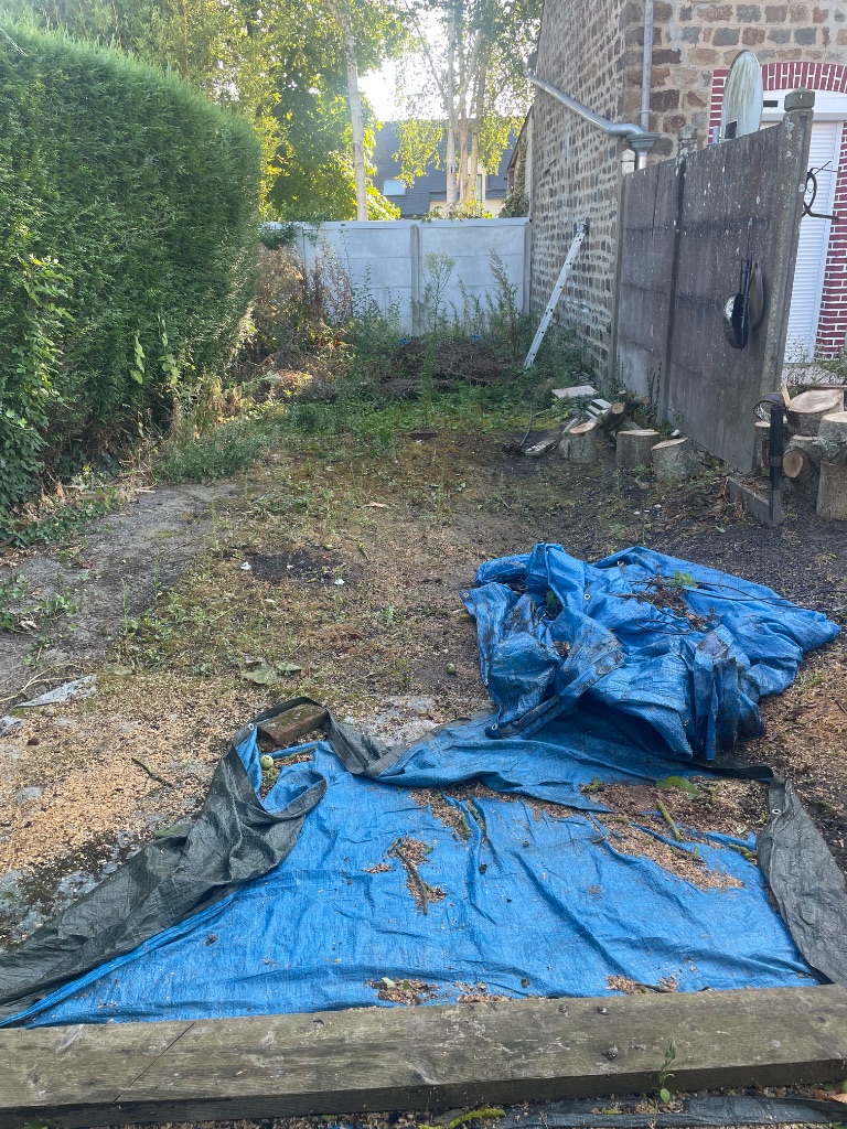 Avant : Création de jardin - Flers