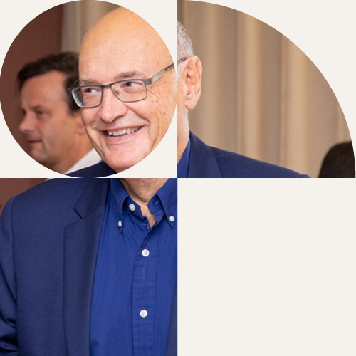 Smiling IPG member at a conference reception