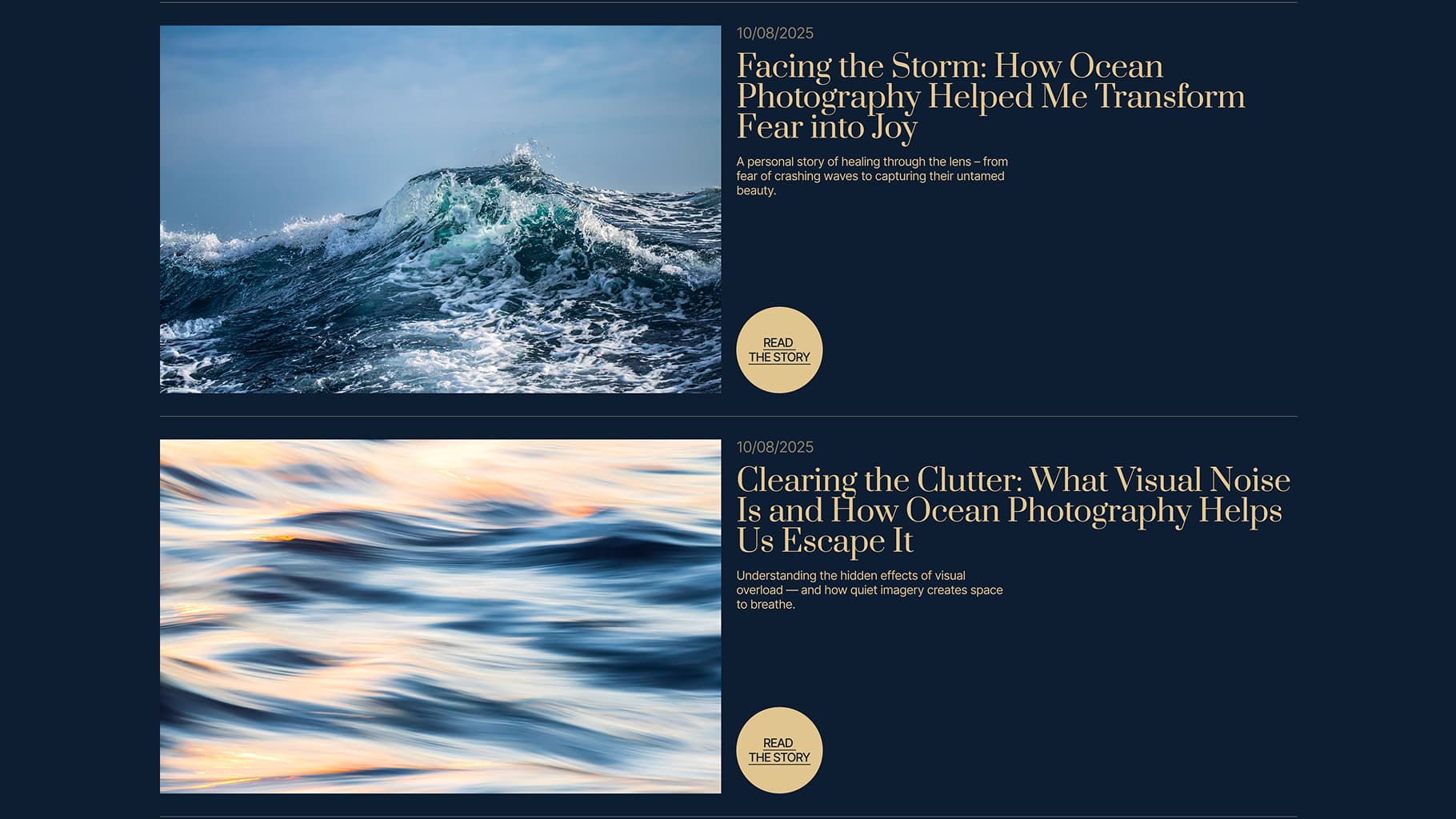 Blog page