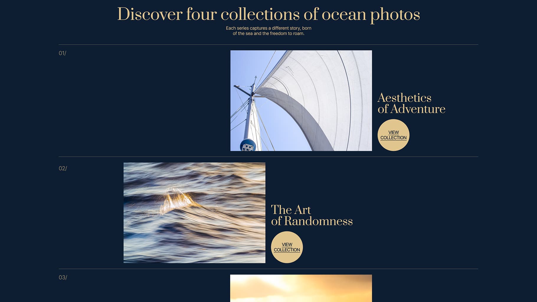 Collection page