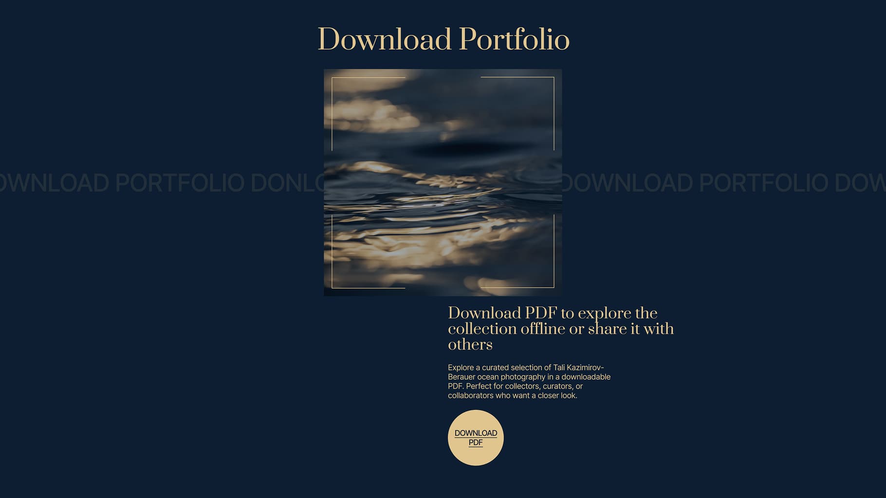 Download portfolio page