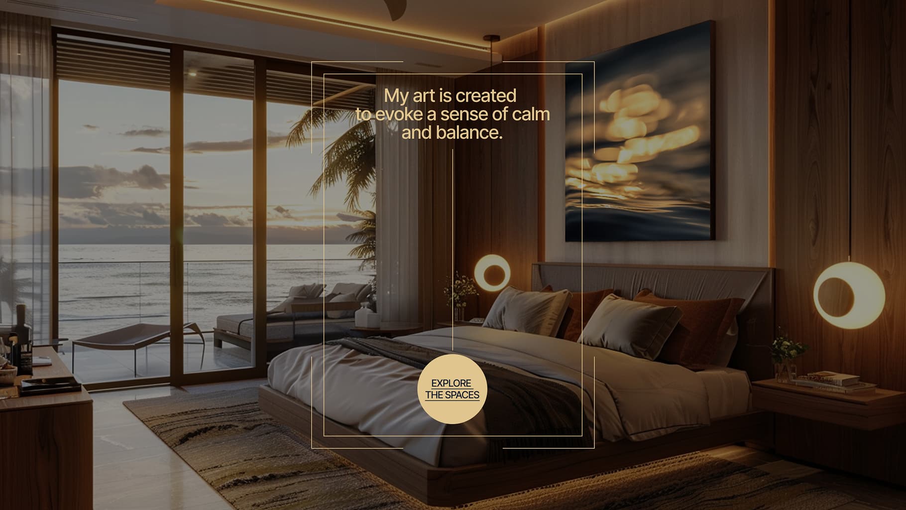 Site page with banner