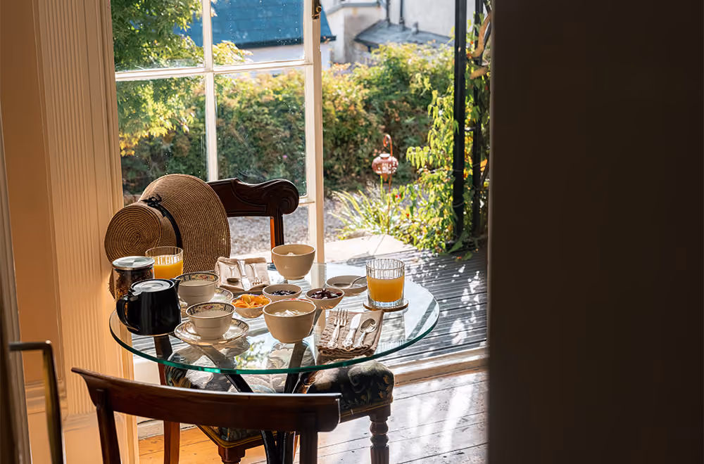 Breakfast at Dorset House B&B in Lyme Regis
