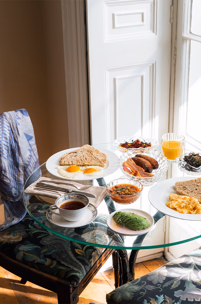 Breakfast at Dorset House B&B in Lyme Regis