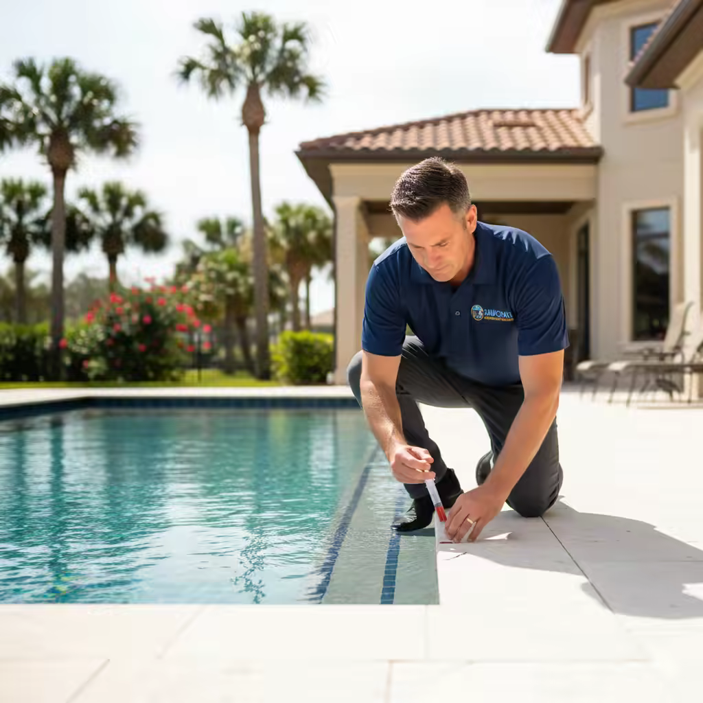 Pool dye testing to locate leaks