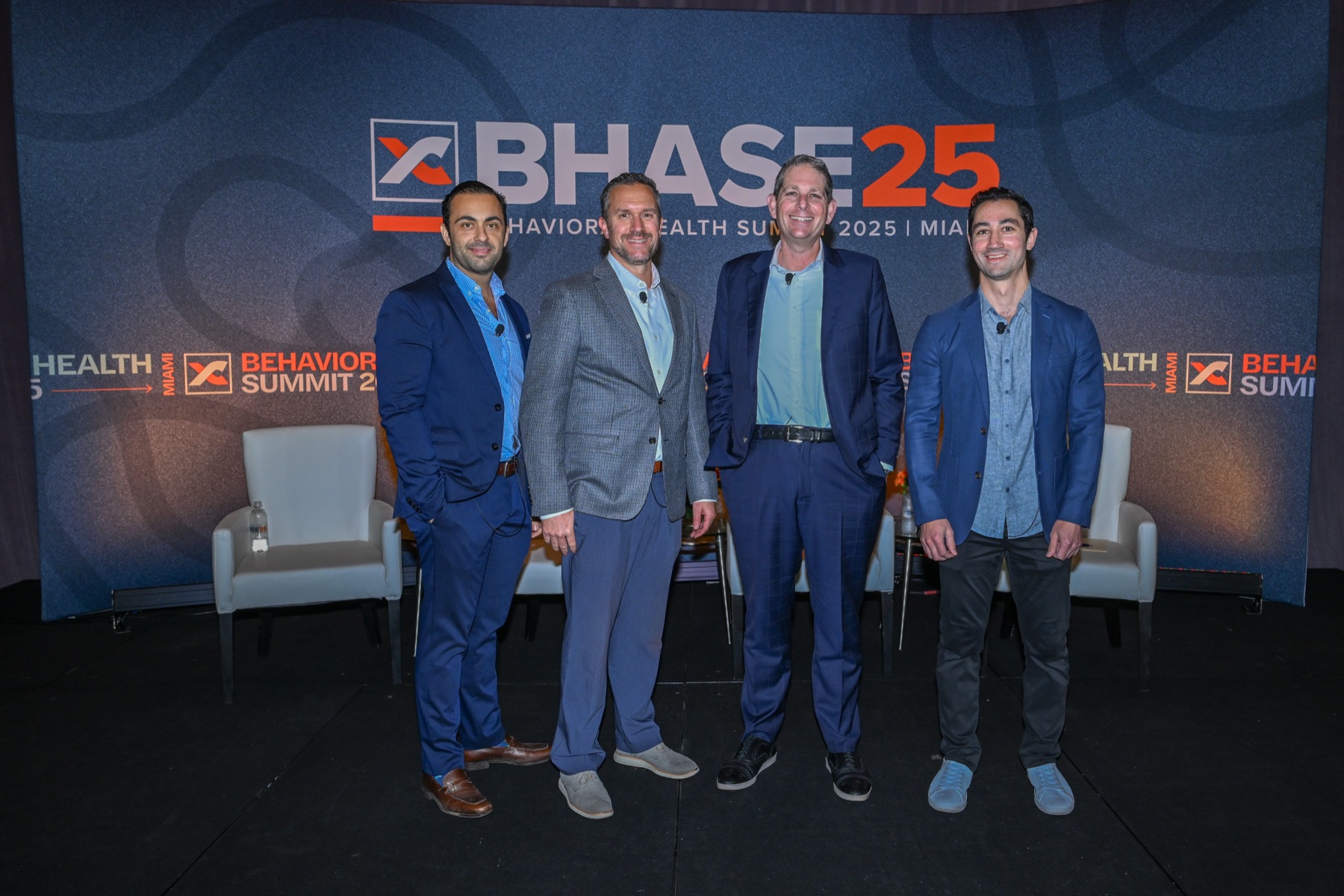 Dr. Tamir Aldad on stage at BHASE25, the Behavioral Health Summit in Miami
