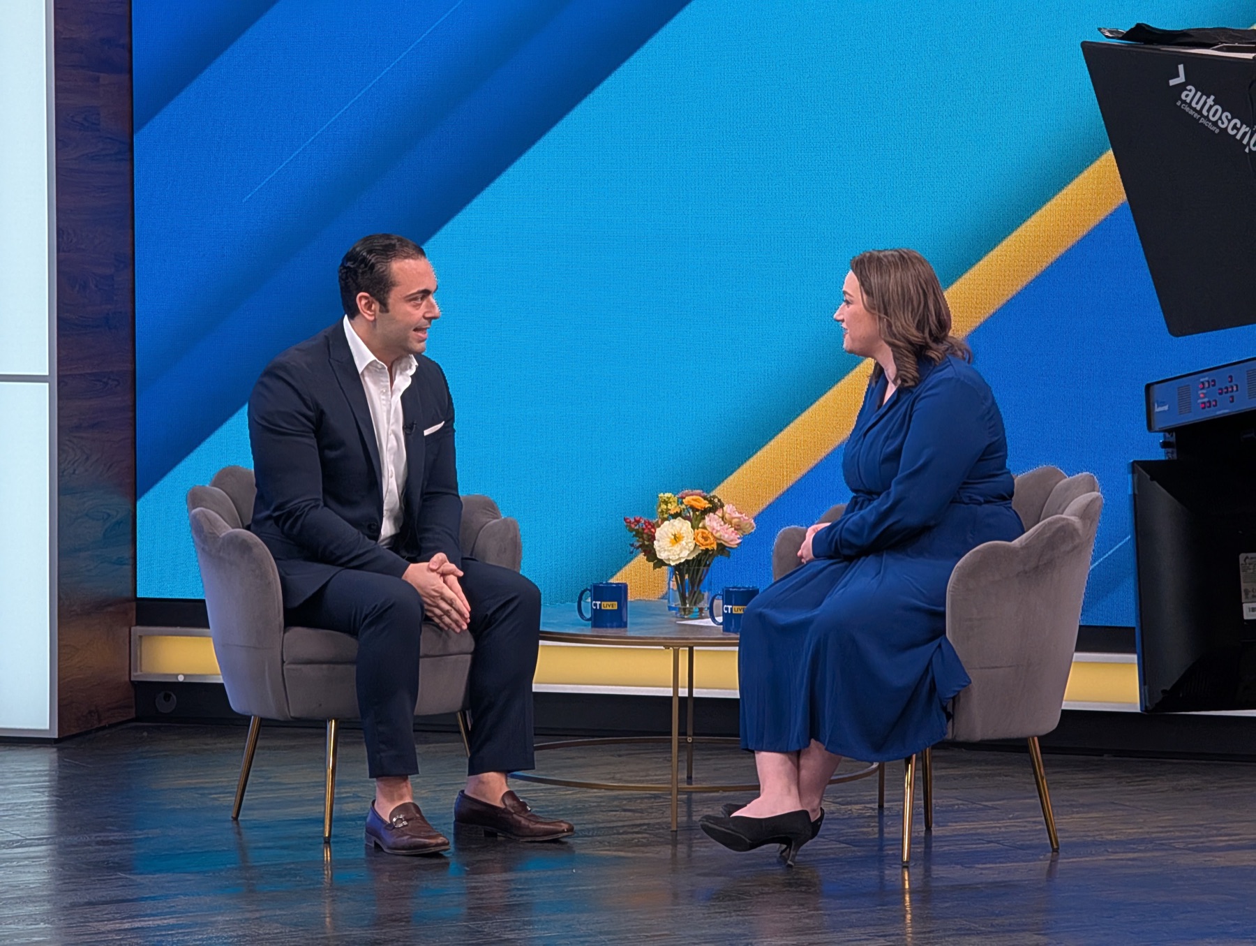 Dr. Tamir Aldad interviewed on the NBC Connecticut CT Live set