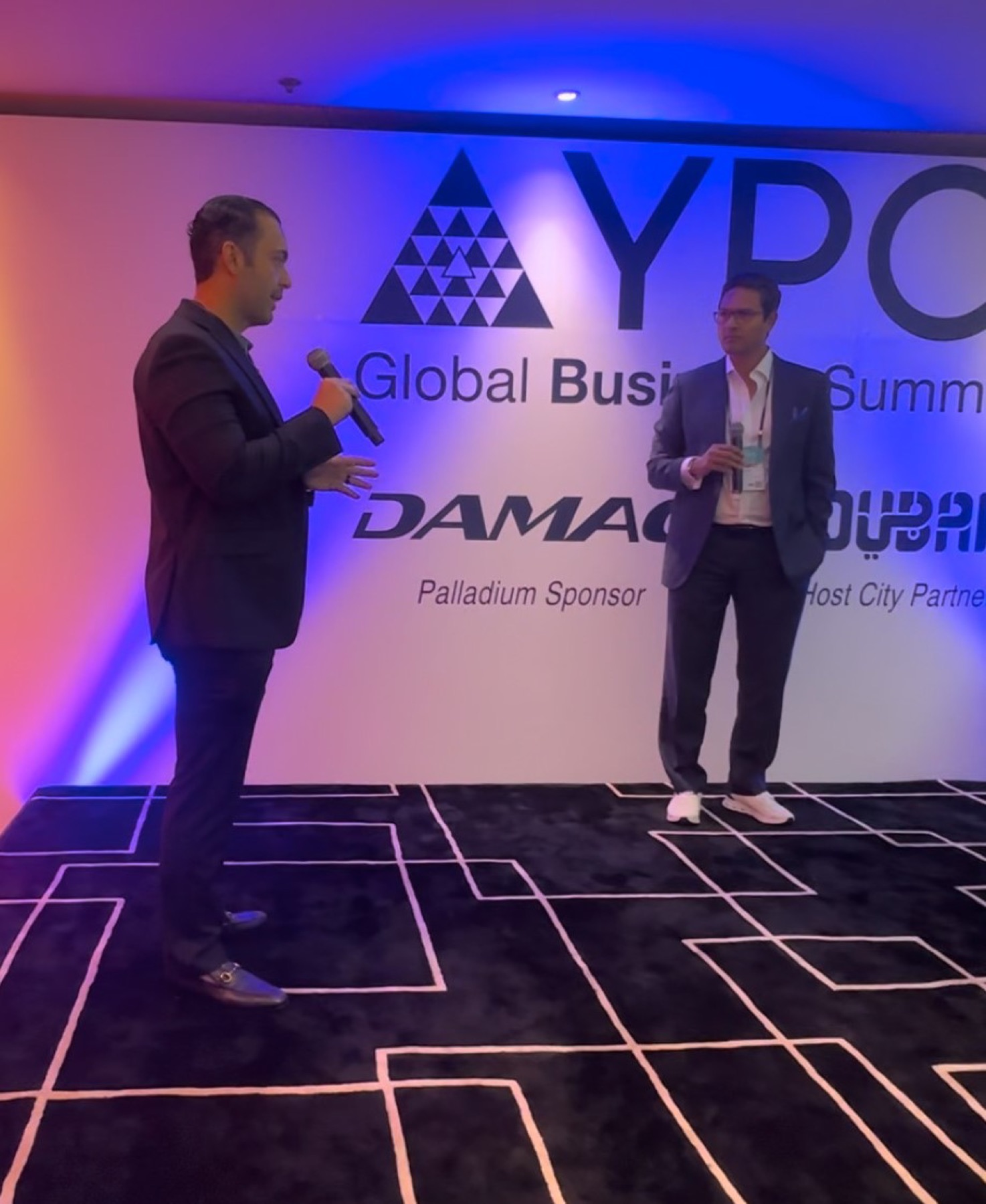 Dr. Tamir Aldad speaking at the YPO Global Business Summit in Dubai