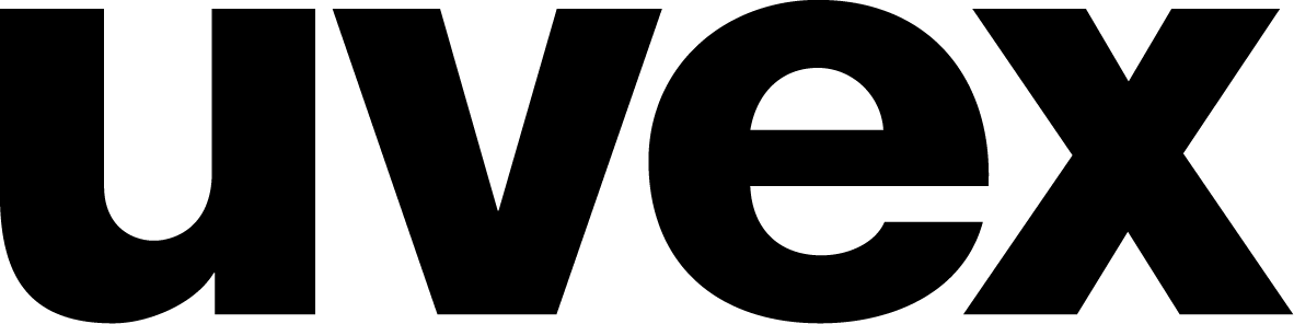 UVEX Markenlogo in fetter schwarzer Schrift