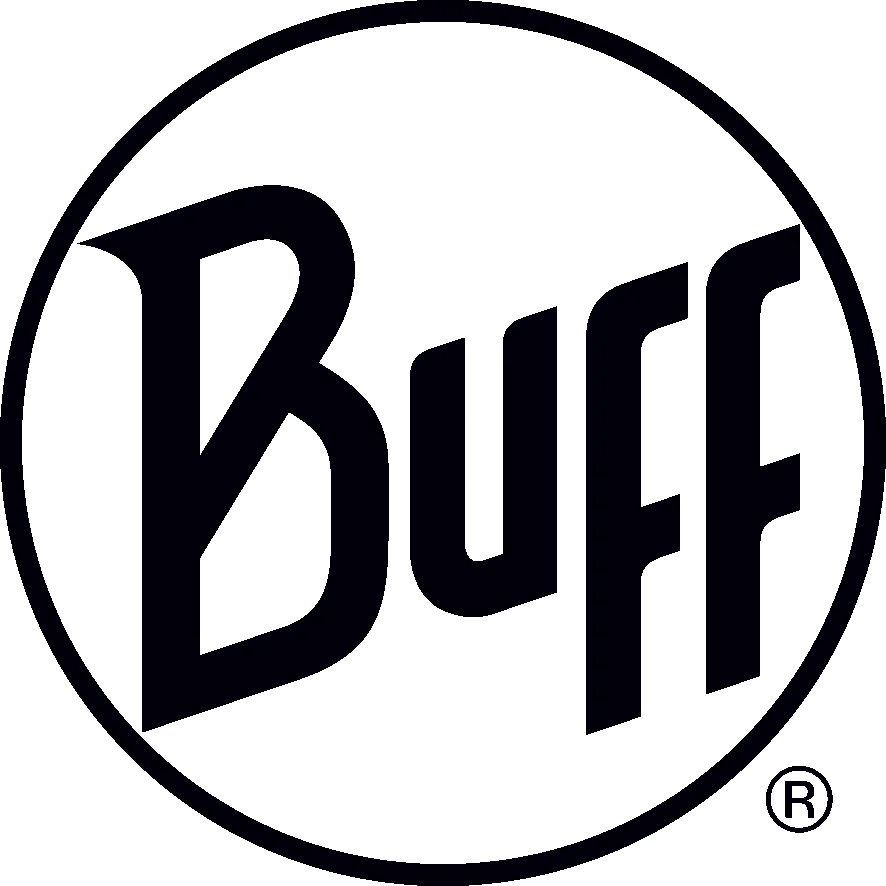Burf Markenlogo in einem Kreis.