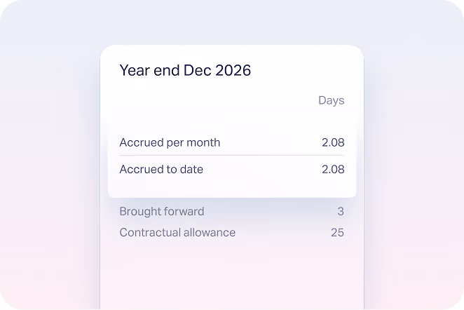 Earn your leave days