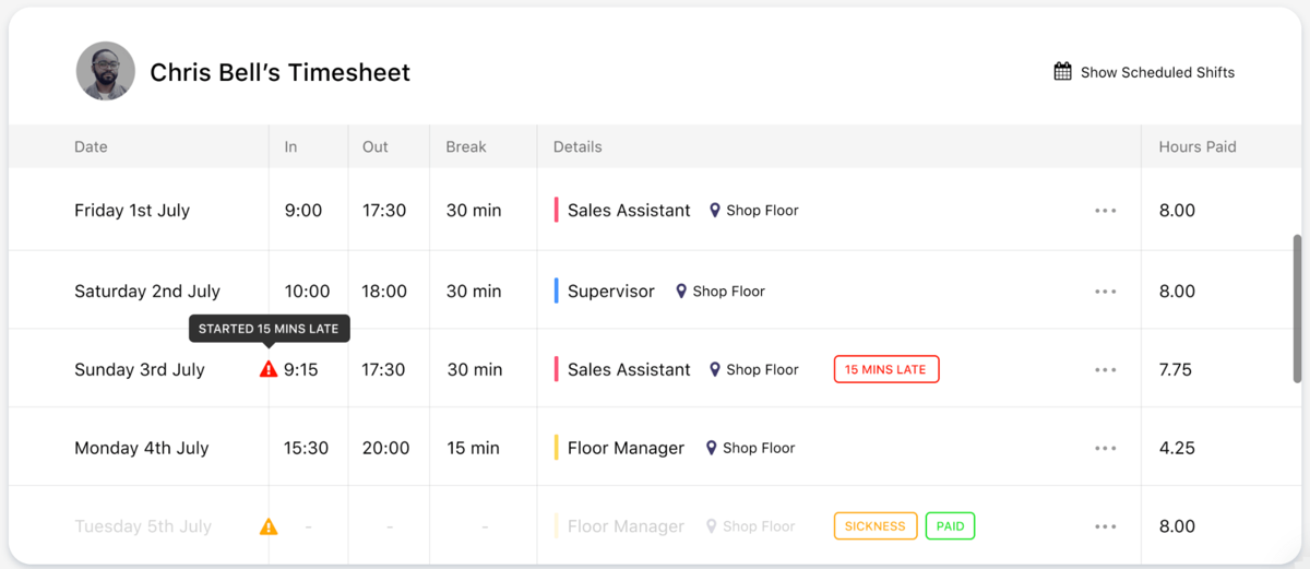 A preview of RotaCloud's platform in action.