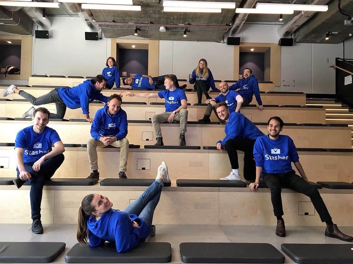 A photo of the Stasher staff.