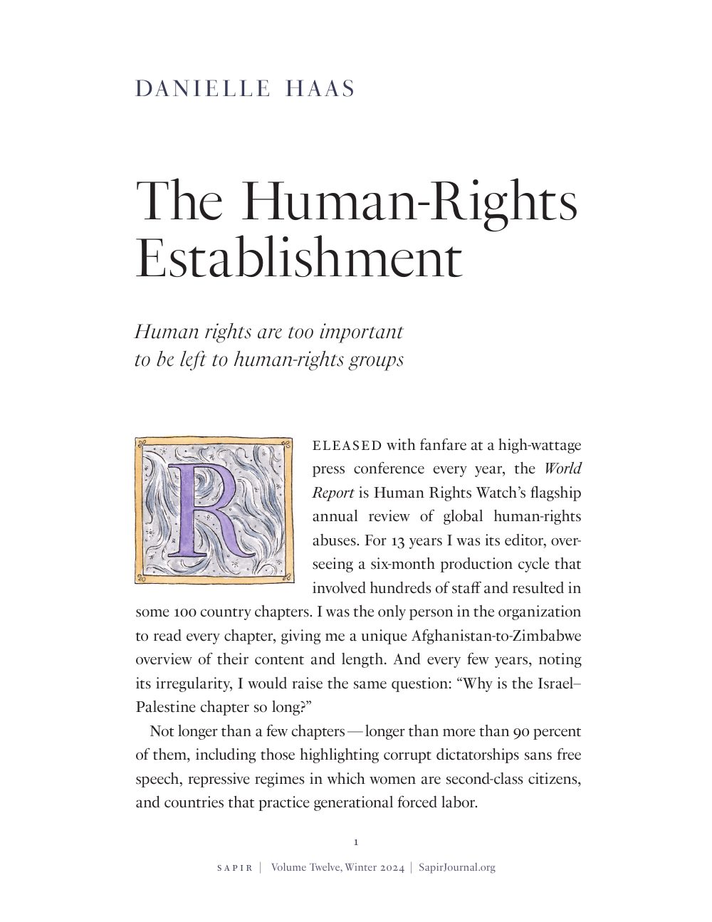 The Human-Rights Establishment 