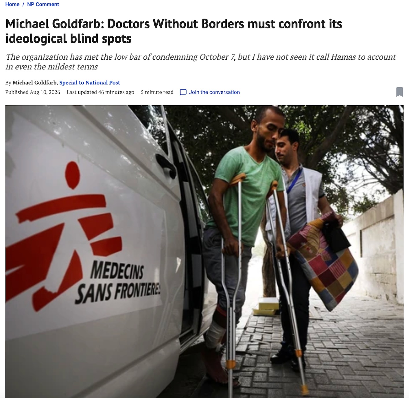 Doctors Without Borders must confront its ideological blind spots