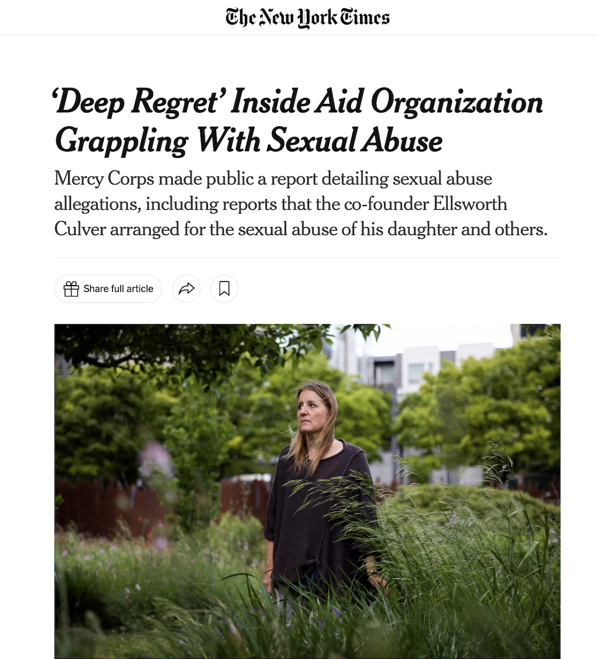 ‘Deep Regret’ Inside Aid Organization Grappling With Sexual Abuse
