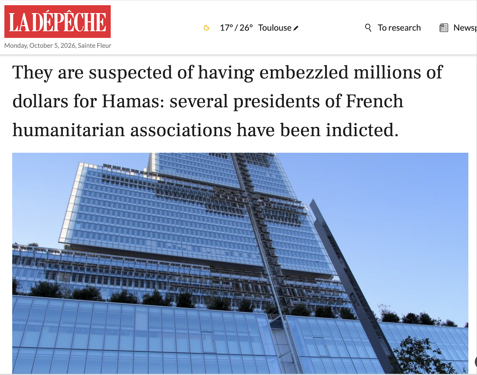 They are suspected of having embezzled millions of dollars for Hamas: several presidents of French humanitarian associations have been indicted.