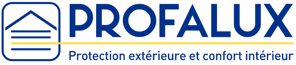 Logo Profalux, fabricant français de volets roulants