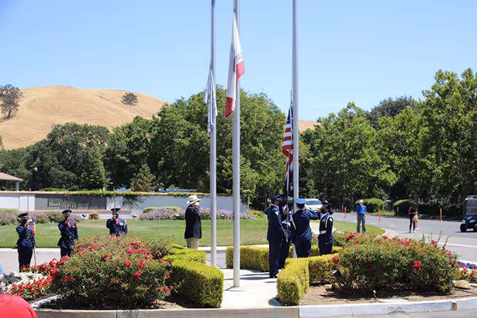 Military appreciation display honoring service members at Paradise Valley Estates