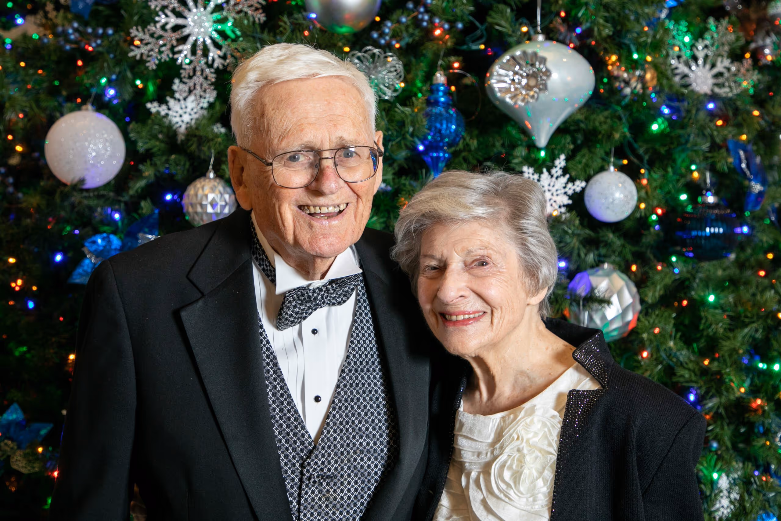 Residents dressed formally at the annual Gala and 25th anniversary celebration at Paradise Valley Estates